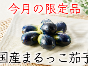 【8月の限定品】国産まるっこ茄子